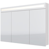 Зеркальный шкаф Dreja UNI, 120 см, 6 полок, с LED-подсветкой и выключателем, белый, 99.9013 - фото, отзывы, цена